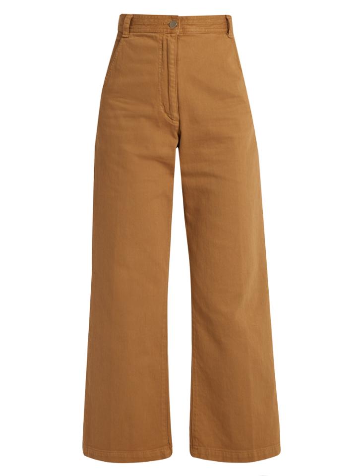 Rachel Comey Bishop High-rise Wide-leg Cotton-blend Trousers