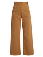 Rachel Comey Bishop High-rise Wide-leg Cotton-blend Trousers