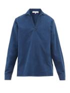Matchesfashion.com Orlebar Brown - Ridley Cotton-twill Shirt - Mens - Blue
