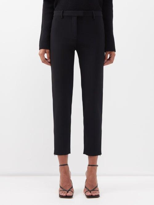 Altuzarra - Henri Cropped Tailored Trousers - Womens - Black