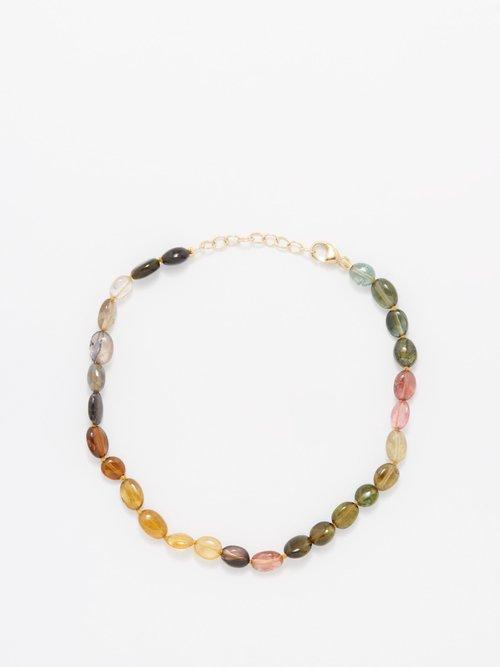Jia Jia - Tourmaline & 14kt Gold Bracelet - Womens - Multi