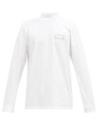 Matchesfashion.com Martine Rose - Logo-print Cotton-jersey Long-sleeved T-shirt - Mens - White