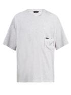 Matchesfashion.com Balenciaga - Oversized Logo Print Cotton Jersey T Shirt - Mens - Grey
