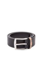 Matchesfashion.com Burberry - Garin Grained Leather Belt - Mens - Black
