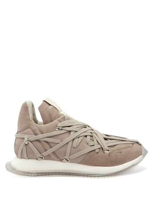 Matchesfashion.com Rick Owens - Maximal Runner Laced Leather Trainers - Mens - Multi