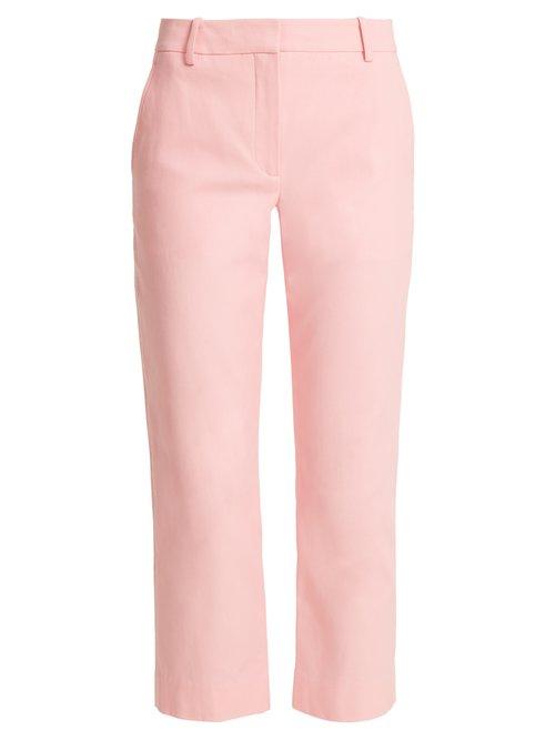 Matchesfashion.com Sies Marjan - Ryder Straight Leg Cropped Jeans - Womens - Pink