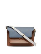 Matchesfashion.com Marni - Trunk Medium Leather Bag - Womens - Navy Multi