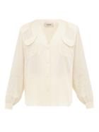 Matchesfashion.com Blaz Milano - Whisper Paisley Jacquard Silk Blouse - Womens - Cream