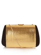 Nina Ricci Merion Suede And Leather Clutch Bag