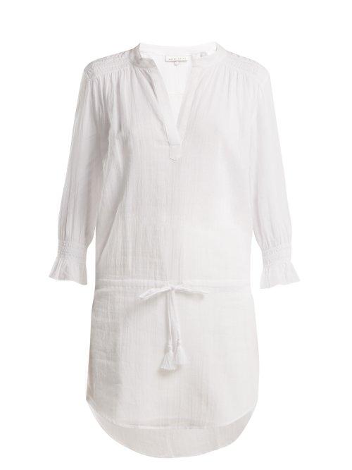 Matchesfashion.com Heidi Klein - Seychelles Smocked Tunic - Womens - White