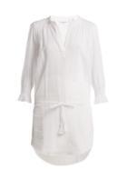 Matchesfashion.com Heidi Klein - Seychelles Smocked Tunic - Womens - White