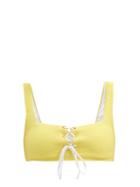 Matchesfashion.com Heidi Klein - Cancun Lace-up Bikini Top - Womens - Yellow