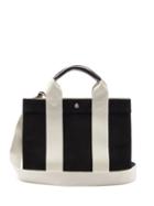 Matchesfashion.com Rue De Verneuil - Tote M Leather-trimmed Canvas Tote Bag - Womens - Black Multi