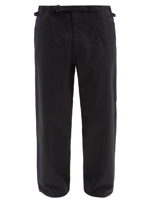 Matchesfashion.com C.p. Company - Logo-patch Cotton-ventile Trousers - Mens - Black