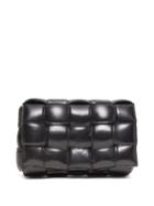 Matchesfashion.com Bottega Veneta - Padded Cassette Intrecciato Leather Shoulder Bag - Womens - Black