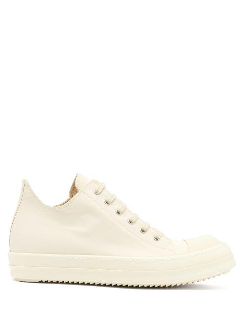 Matchesfashion.com Rick Owens Drkshdw - Geobasket Low Top Canvas Trainers - Mens - Beige
