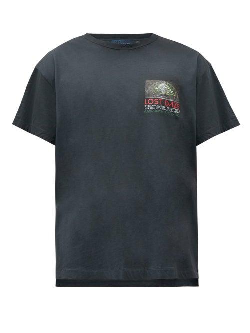 Matchesfashion.com Lost Daze - Terra Farming Cotton-jersey T-shirt - Mens - Black