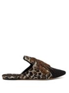 Sanayi 313 Rango Jacquard And Velvet Backless Loafers