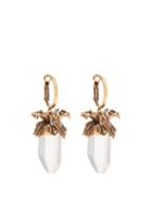 Matchesfashion.com Alexander Mcqueen - Iris Pendant Drop Earrings - Womens - Clear