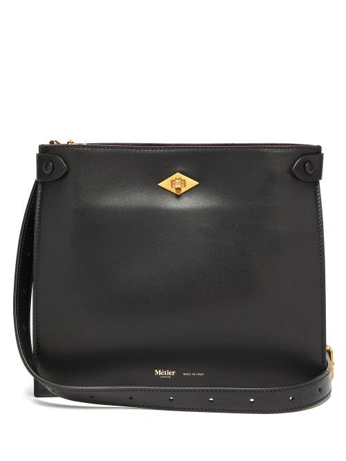 Matchesfashion.com Mtier - The Stowaway Leather Cross-body Bag - Womens - Black