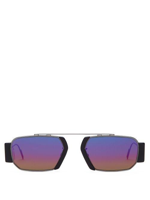 Matchesfashion.com Dior Homme Sunglasses - Diorchroma2 Reflective Sunglasses - Mens - Silver