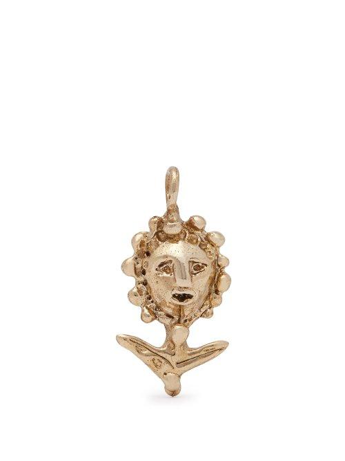 Matchesfashion.com Joanne Burke - Lady Flower Pendant - Womens - Gold