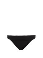 Heidi Klein - Fold-over Ribbed Recycled-fibre Bikini Briefs - Womens - Black