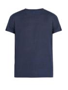 Matchesfashion.com 120% Lino - Crew Neck Linen Jersey T Shirt - Mens - Dark Navy