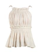 Altuzarra Allen Gathered Sleeveless Top
