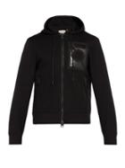 Matchesfashion.com 5 Moncler Craig Green - Logo Patch Hooded Zip Through Sweatshirt - Mens - Black
