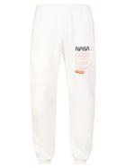 Matchesfashion.com Heron Preston - Nasa Print Slim Fit Sweatpants - Mens - White Multi
