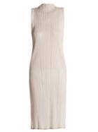 Matchesfashion.com Pleats Please Issey Miyake - Sleeveless Pleated Dress - Womens - White