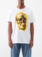 Alexander Mcqueen - Skull-print Cotton-jersey T-shirt - Mens - White Multi