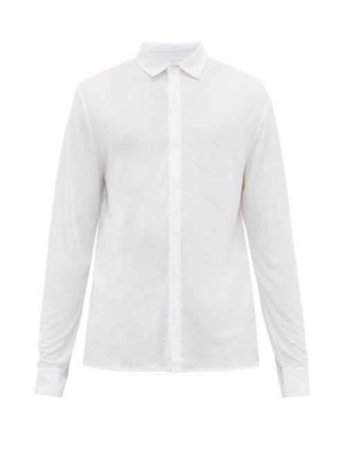 Matchesfashion.com Vilebrequin - Logo Embroidered Jersey Shirt - Mens - White