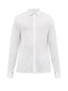 Matchesfashion.com Vilebrequin - Logo Embroidered Jersey Shirt - Mens - White