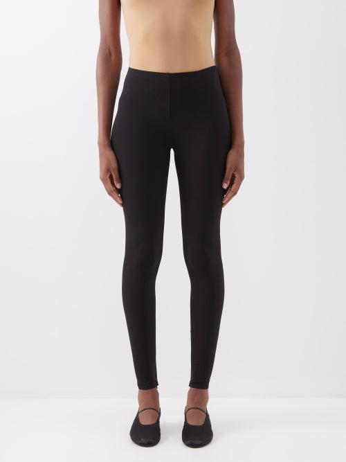 The Row - Lanza Stretch-jersey Skinny Trousers - Womens - Black