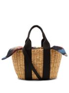 Matchesfashion.com Muu - Caba Mini Straw Bag - Womens - Black Multi