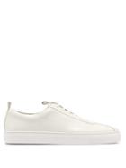 Matchesfashion.com Grenson - Leather Low Top Trainers - Mens - White