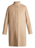 Max Mara Studio Melina Funnel-neck Wool Coat
