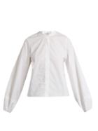 Sea Lantern-sleeved Cotton Shirt