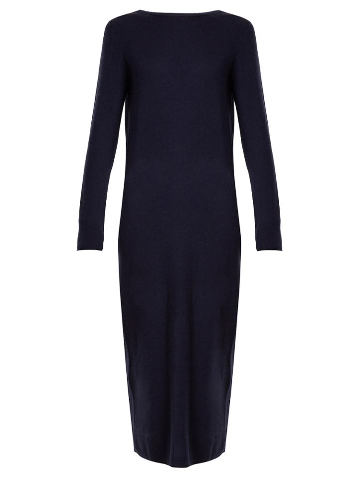 Allude Long-sleeved Wool And Cashmere-blend Dress
