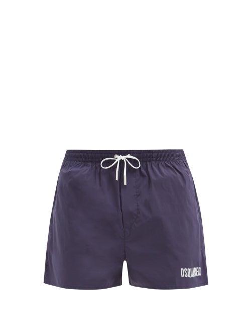 Matchesfashion.com Dsquared2 - Logo-print Swim Shorts - Mens - Navy