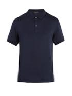 Alexander Mcqueen Silk-satin Polo Shirt