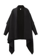 Matchesfashion.com The Row - Asu Tasselled Cashmere And Wool Cape - Womens - Black