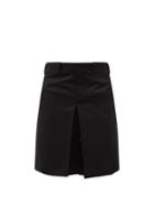 Raf Simons - Pleated Tailored Twill Skort - Mens - Black