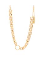 Matchesfashion.com Frame Chain - Crystal-embellished Square-chain Choker - Womens - Gold