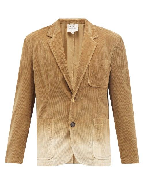 Nick Fouquet - Tonio Ombr-corduroy Jacket - Mens - Brown