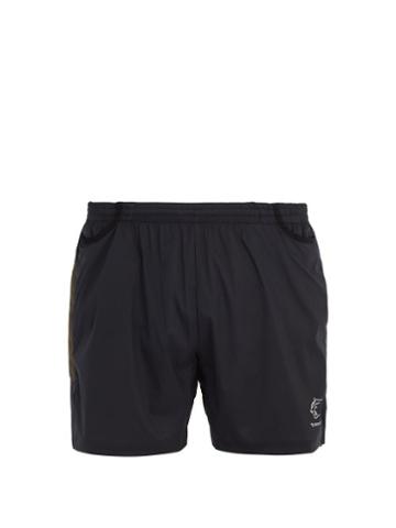 Matchesfashion.com Teton Bros - Hybrid Contrast Panel Performance Shorts - Mens - Black