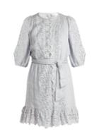 Zimmermann Iris Scallop-lace Linen Dress