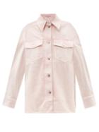 Stella Mccartney - Patch-pocket Denim Jacket - Womens - Light Pink